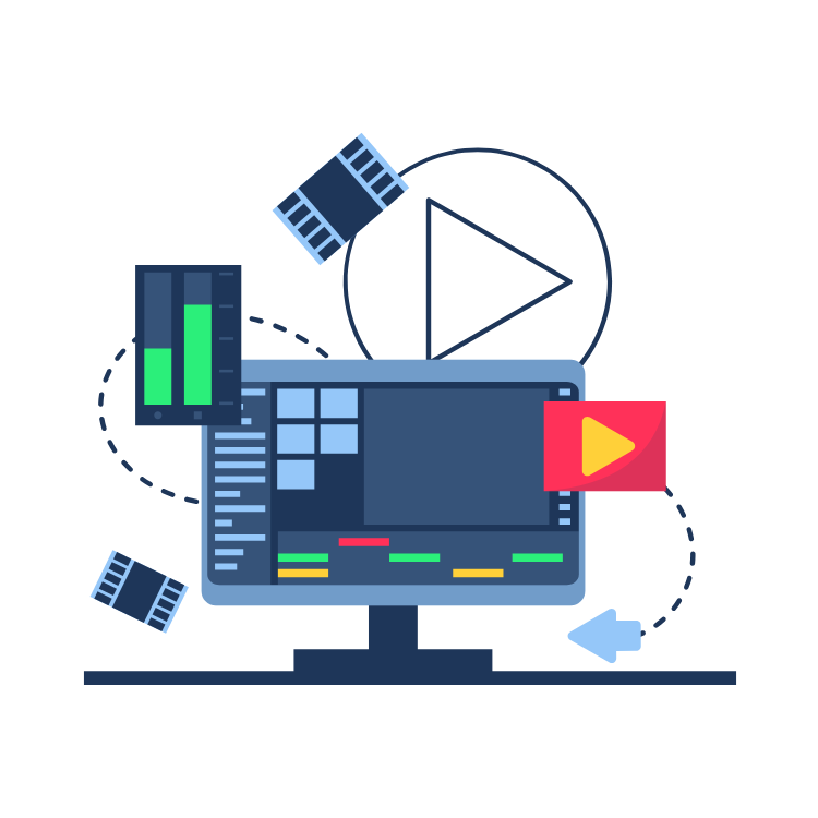 تعديل و مونتاج الفيديوهات 